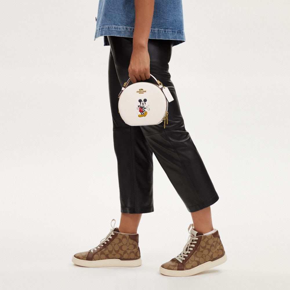 COACH®,Disney X Coach Canteen Crossbody Bag With Mickey Mouse,,Detail View