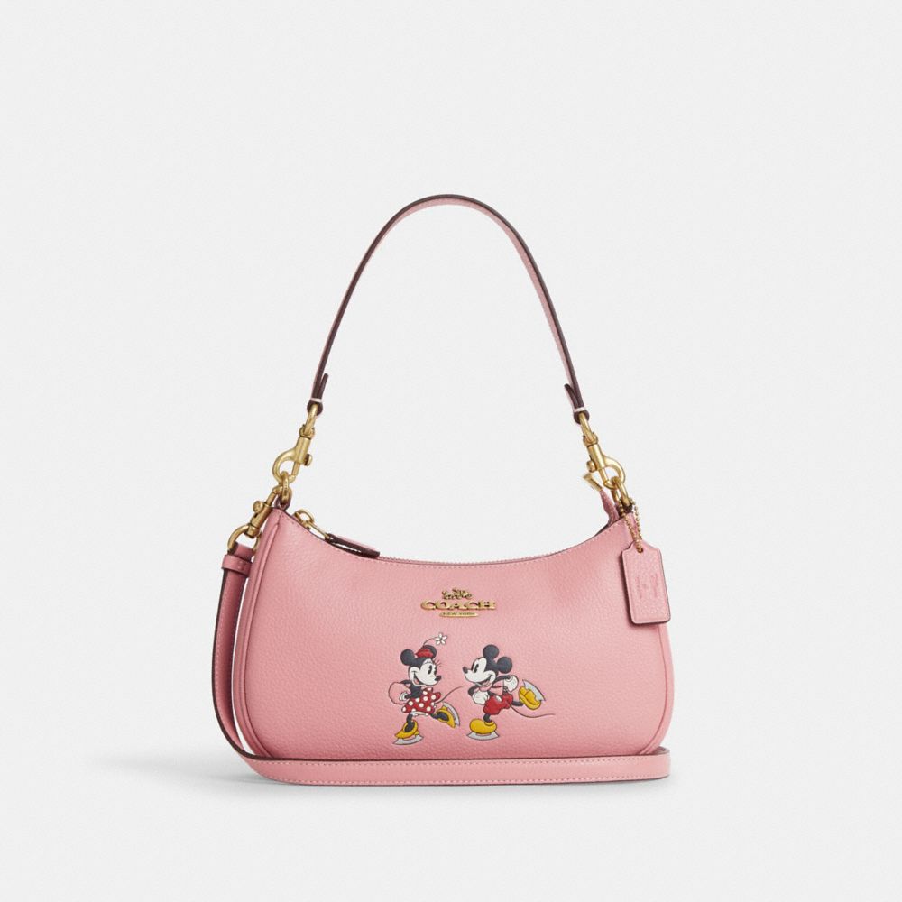 small hot pink coach purse