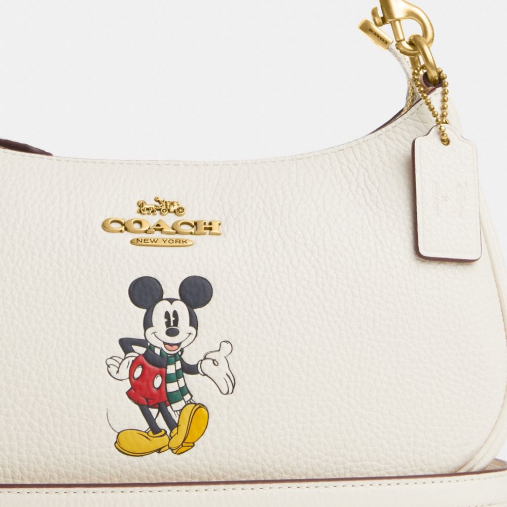 Coach Outlet Disney x Coach Signature Mickey Mouse Muffler - Beige