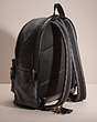 COACH®,UPCRAFTED ACADEMY BACKPACK IN SIGNATURE CANVAS,Gunmetal/Charcoal,Angle View