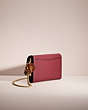 COACH®,UPCRAFTED TABBY CHAIN CLUTCH IN COLORBLOCK,Brass/Wine Multi,Angle View