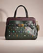 COACH®,UPCRAFTED TATE CARRYALL 29 IN COLORBLOCK,Brass/Amazon Green Multi,Front View