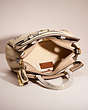 COACH®,UPCRAFTED TATE CARRYALL 29 IN COLORBLOCK WITH SNAKESKIN DETAIL,Brass/Ivory Multi,Inside View,Top View