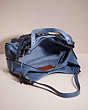 COACH®,UPCRAFTED LORI SHOULDER BAG,Pewter/Washed Chambray,Inside View,Top View