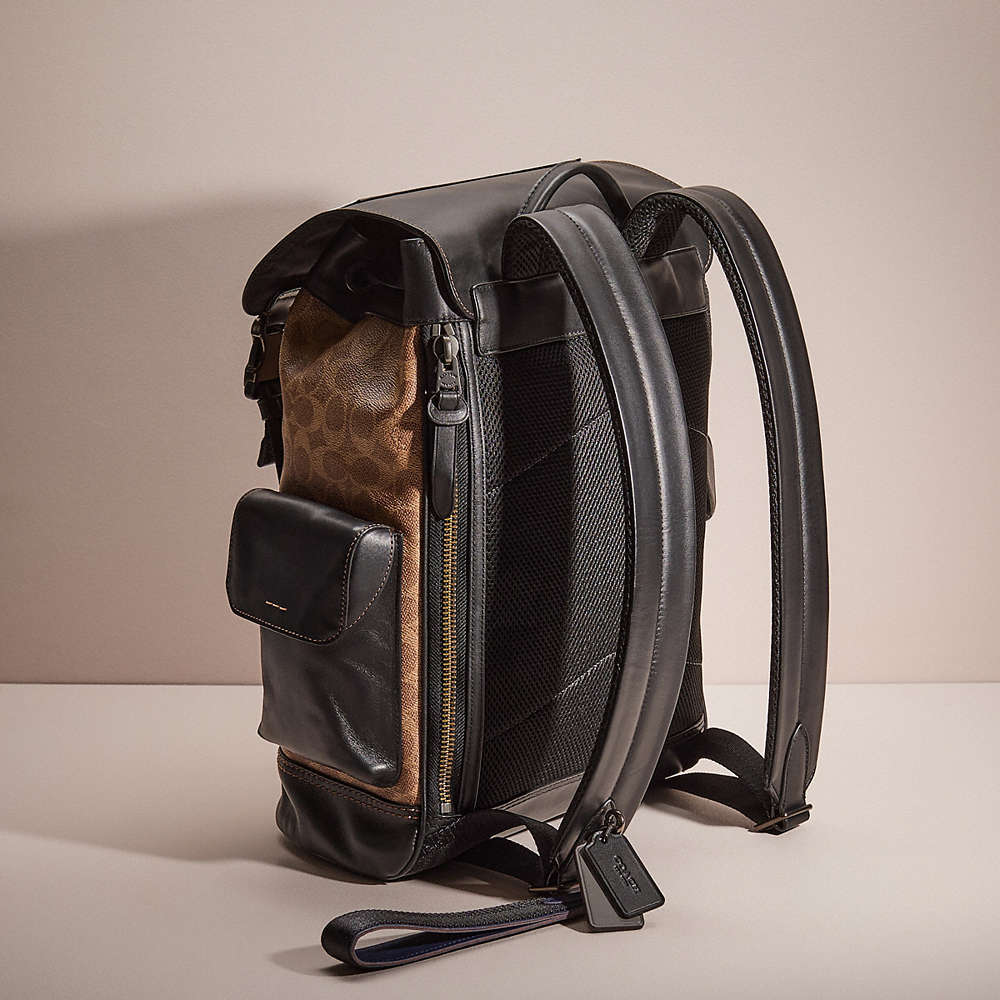 Shop Coach Upcrafted Rivington Backpack In Signature Canvas