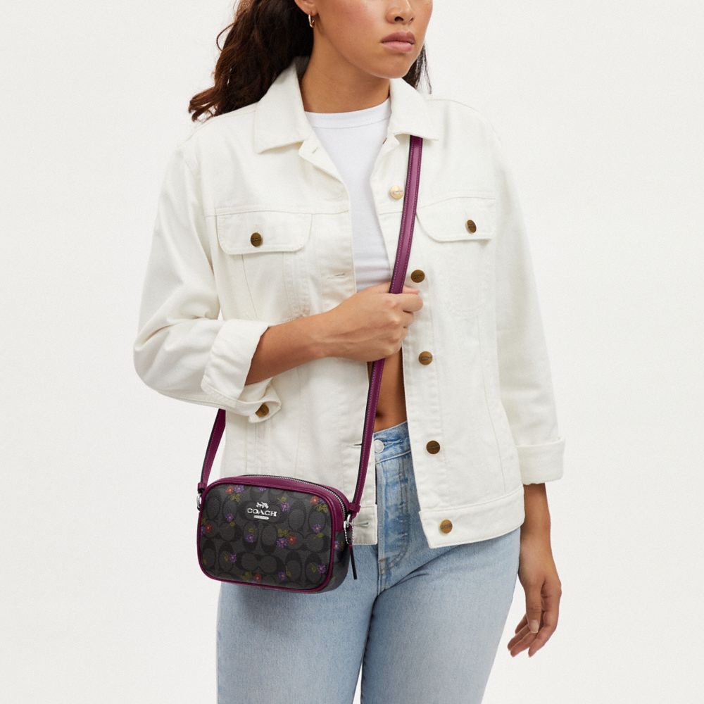 COACH®,Mini Jamie Camera Bag In Signature Canvas With Country Floral Print,,Detail View