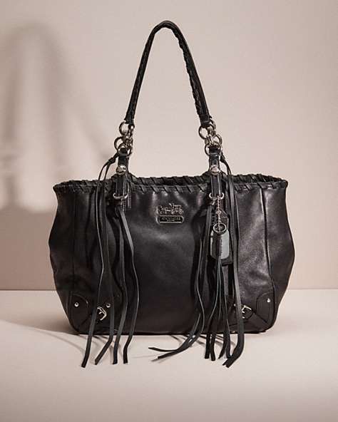 COACH®,UPCRAFTED MIA TOTE,Silver/Black,Front View