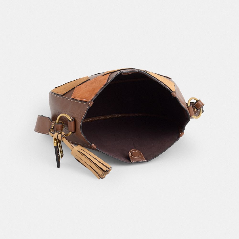 COACH®,Upcrafted Maddy Hobo,Brown,Inside View,Top View