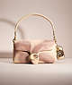 COACH®,UPCRAFTED PILLOW TABBY SHOULDER BAG 26,Medium,Brass/Ivory,Front View