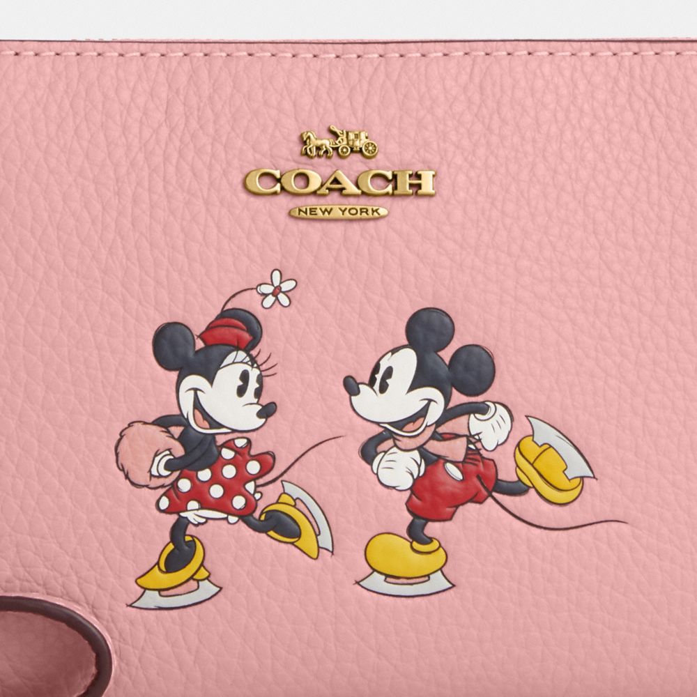 COACH®,【DISNEY X COACH】コーナー ジップ リストレット / アイス スケート モチーフ,ポーチ&リストレット,