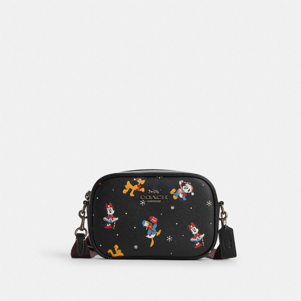 Coach Outlet Disney x Coach Mini Dempsey Bucket Bag in Signature Jacquard with Mickey Mouse Print - Multi