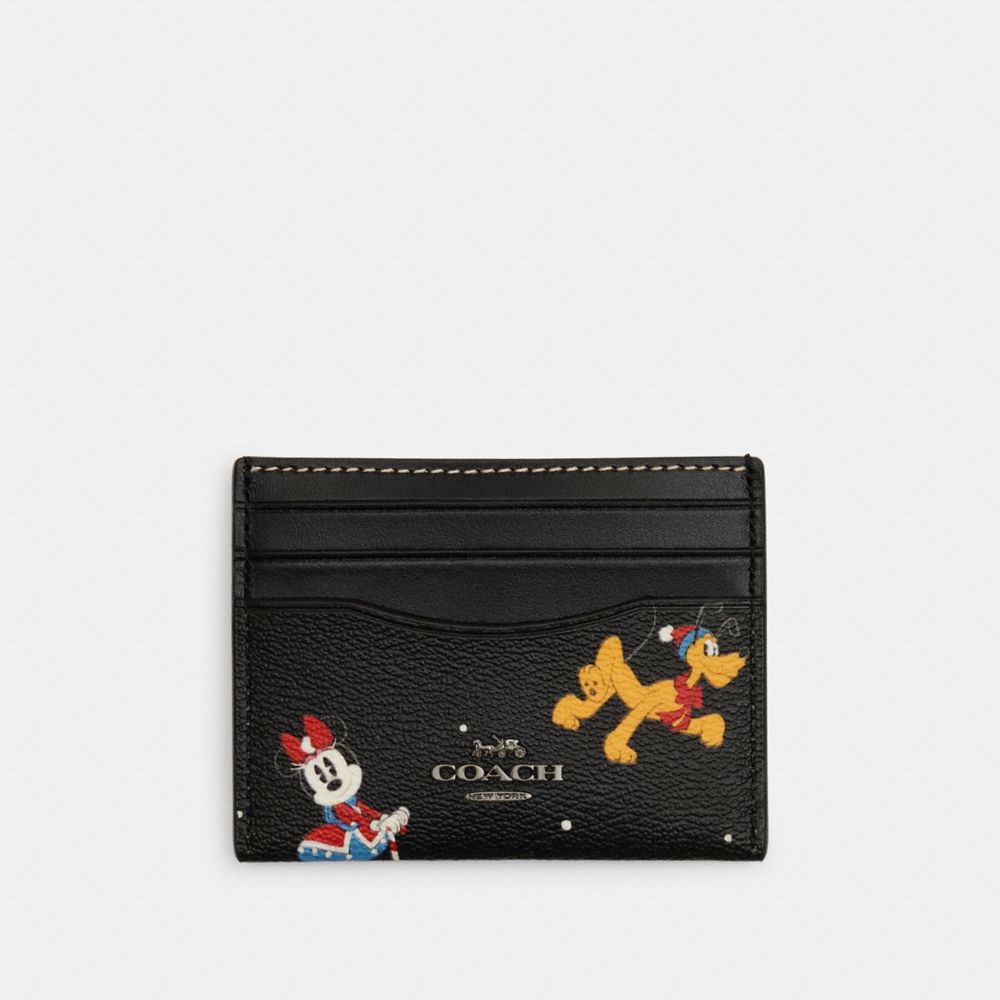 【DISNEY X COACH】スリム ID カード ケース・ホリデー プリント