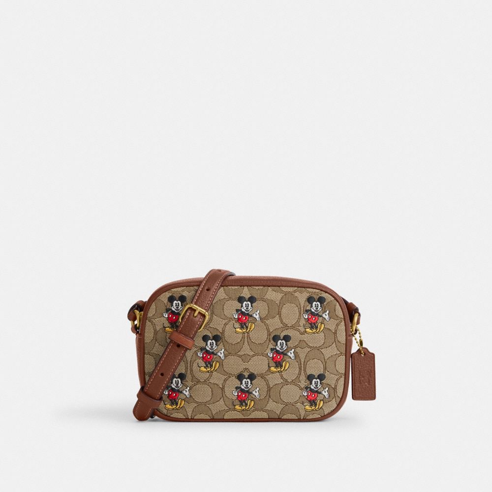 【DISNEY X COACH】ミニ ジェイミー カメラ バッグ / シグネチャー ジャカード / ミッキーマウス プリント