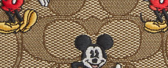 COACH®  Disney X Coach Small Zip Around Wallet With Disney Motif