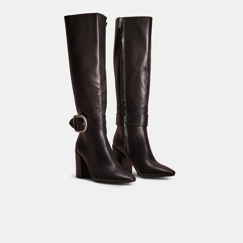 Coach knee high signature hotsell buckle boot