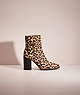 COACH®,RESTORED DREA BOOTIE,Haircalf,Natural,Front View