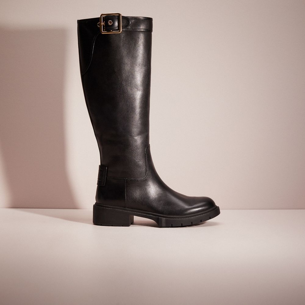 Coach brynn signature buckle riding clearance boots