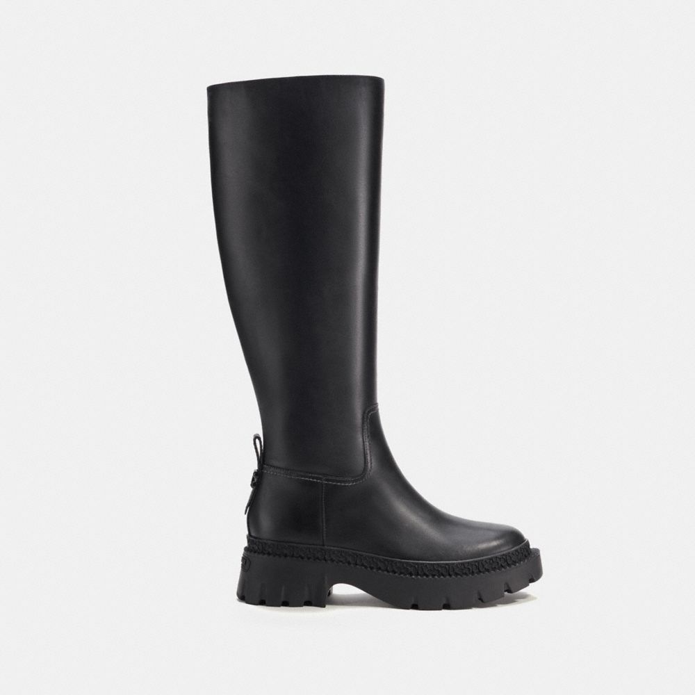 COACH®,JULIETTA BOOT,Black,Angle View