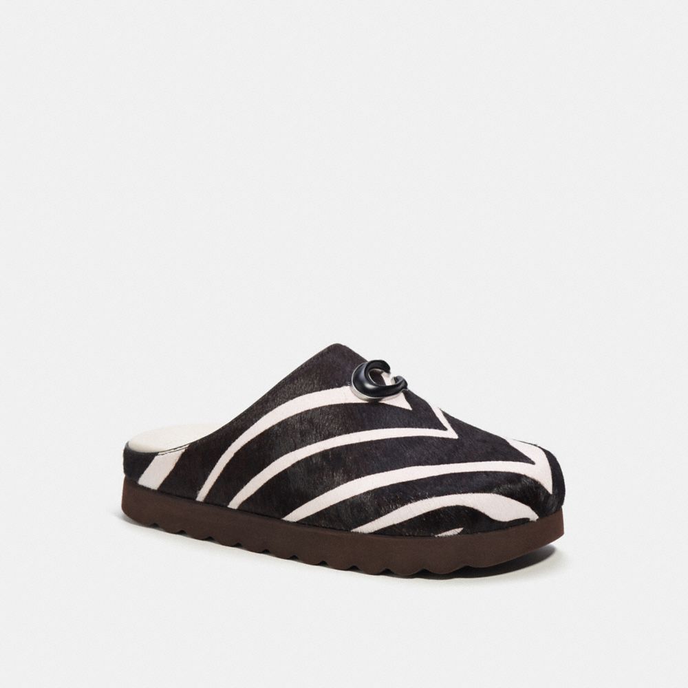 COACH®,HADLEY SLIPPER,Gift Picks by Kennedy,Zebra,Front View