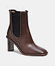 COACH®,GENEVA BOOTIE,Leather,Maple,Front View