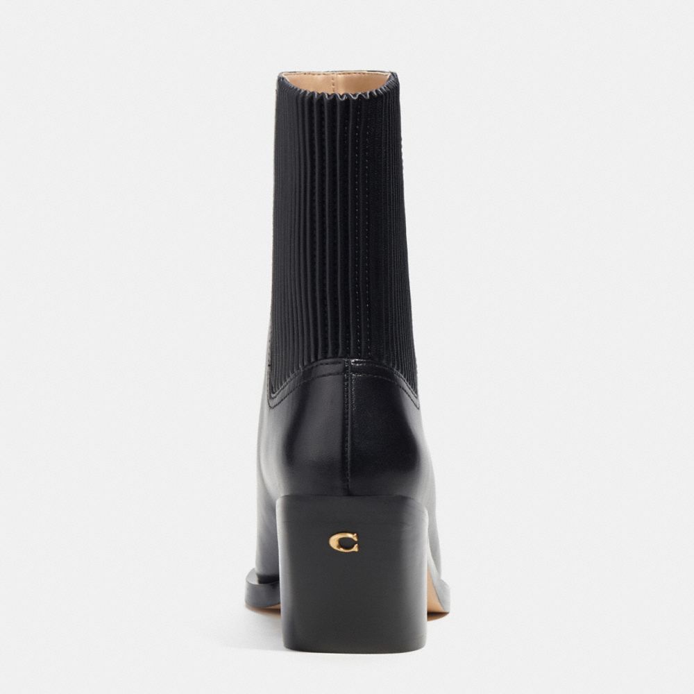 COACH®,Prestyn Bootie,Lining Leather,Leather,Bootie,Day Party,Black,Alternate View