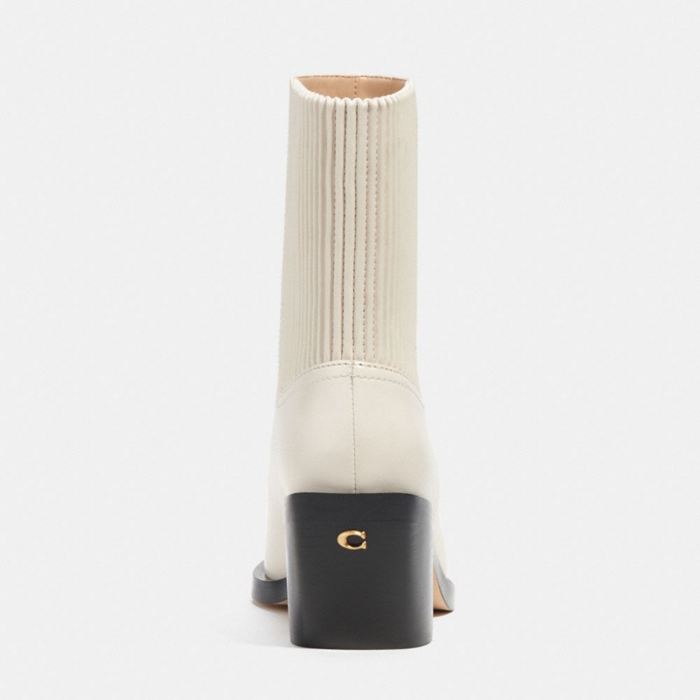 COACH®,Prestyn Bootie,Lining Leather,Leather,Bootie,Day Party,Cream,Alternate View