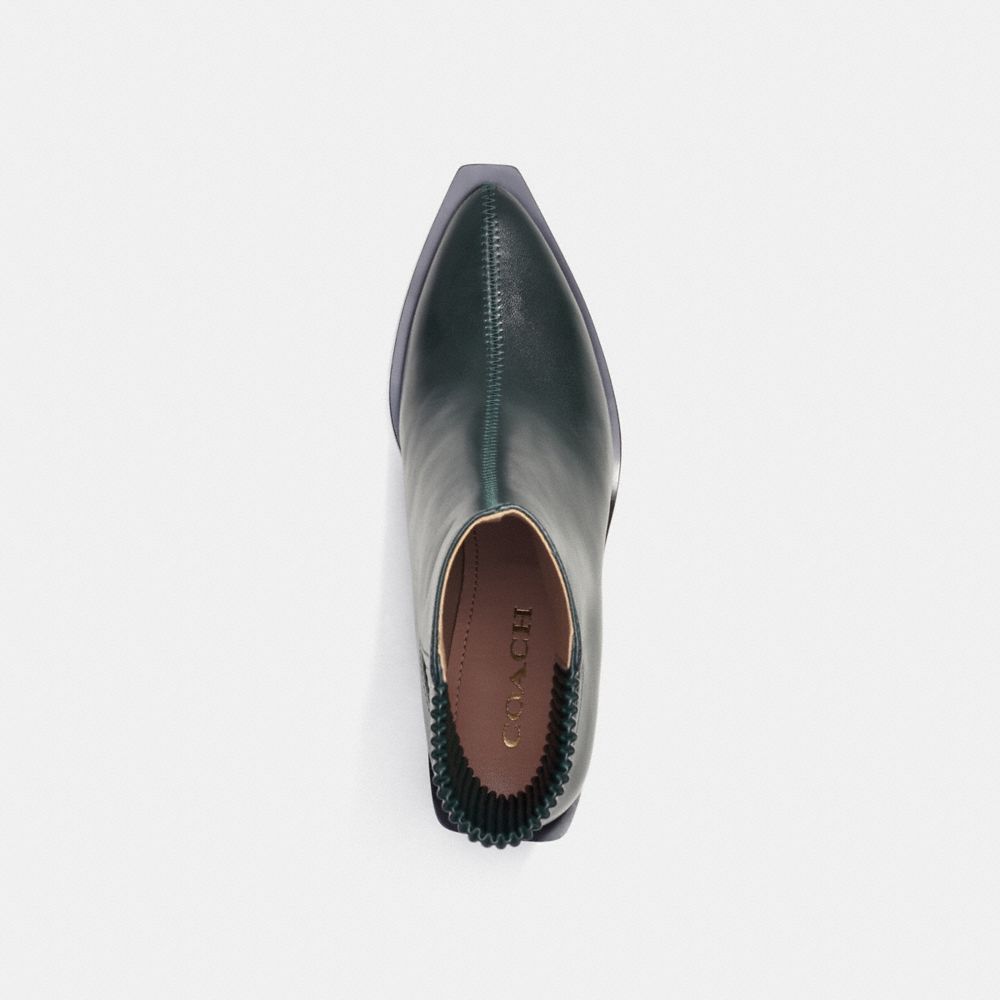 COACH®,Prestyn Bootie,Lining Leather,Leather,Bootie,Day Party,Teal,Inside View,Top View