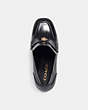 COACH®,ILYSE PLATFORM LOAFER,Leather,Black,Inside View,Top View