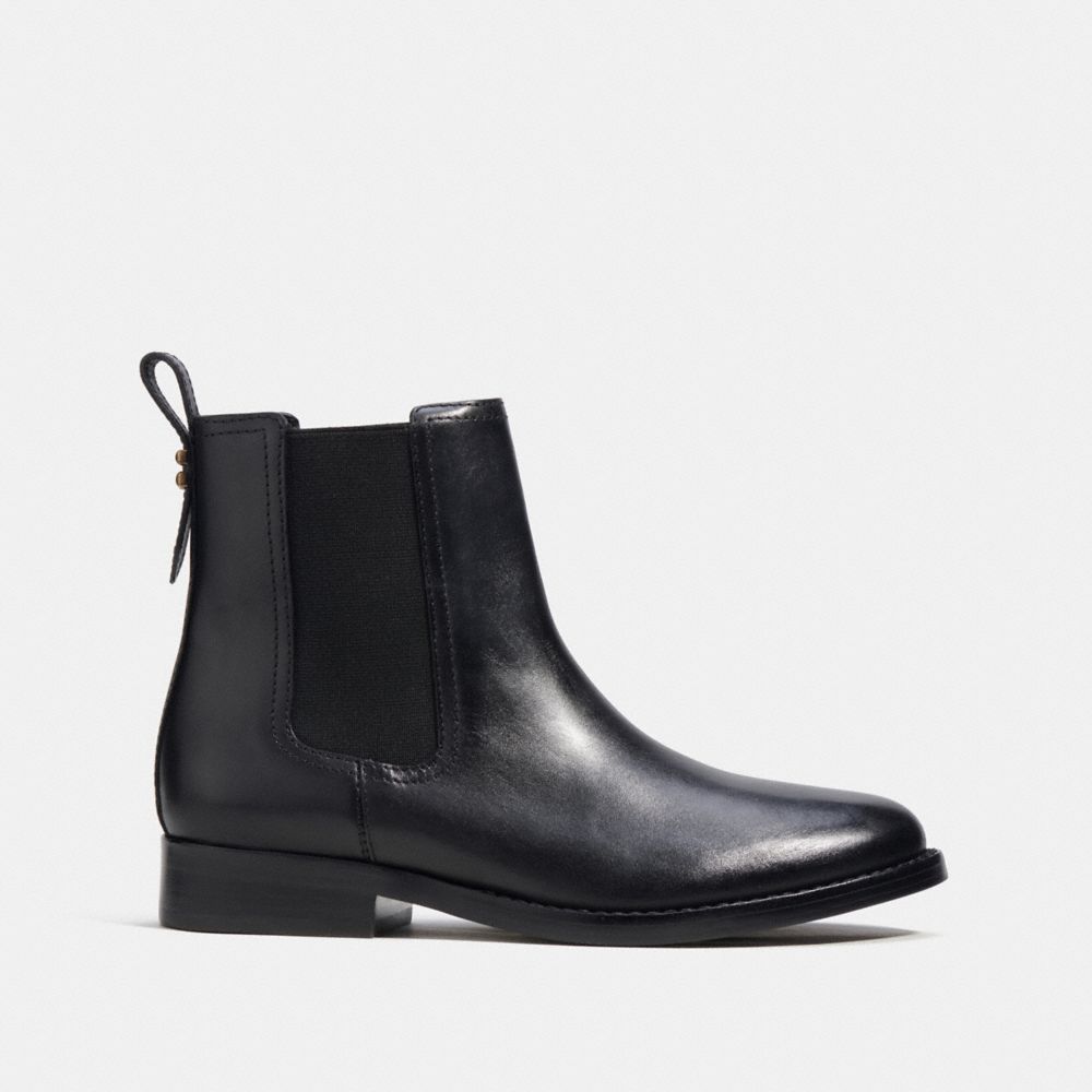 COACH®,MAEVE BOOTIE,Black,Angle View