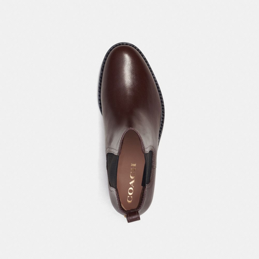 COACH®,Maeve Bootie,Chelsea Boots,Casual,Brown,Inside View,Top View