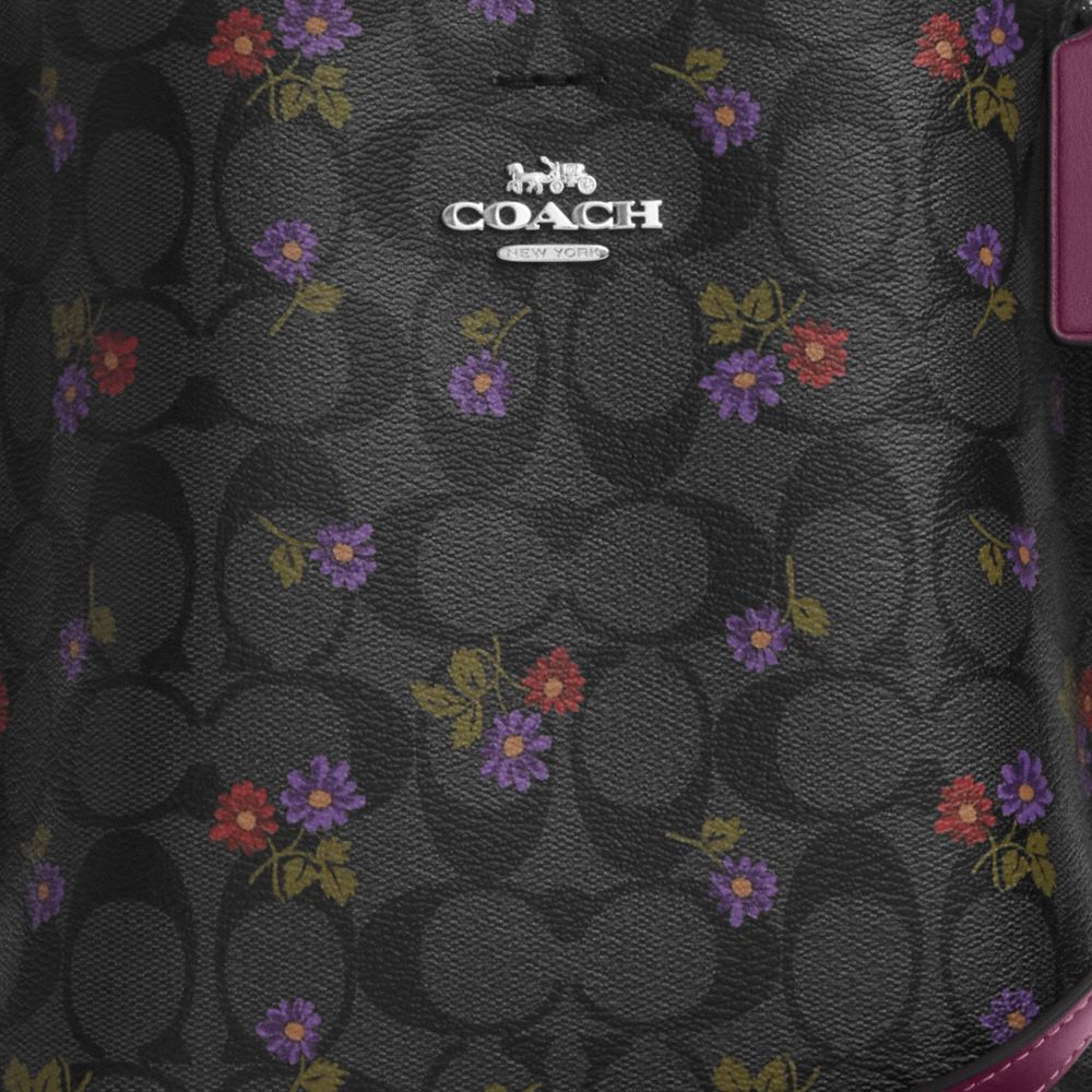COACH®,Mollie Bucket Bag 22 In Signature Canvas With Country Floral Print,