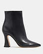 COACH®,CARTER BOOTIE,Leather,Black,Angle View