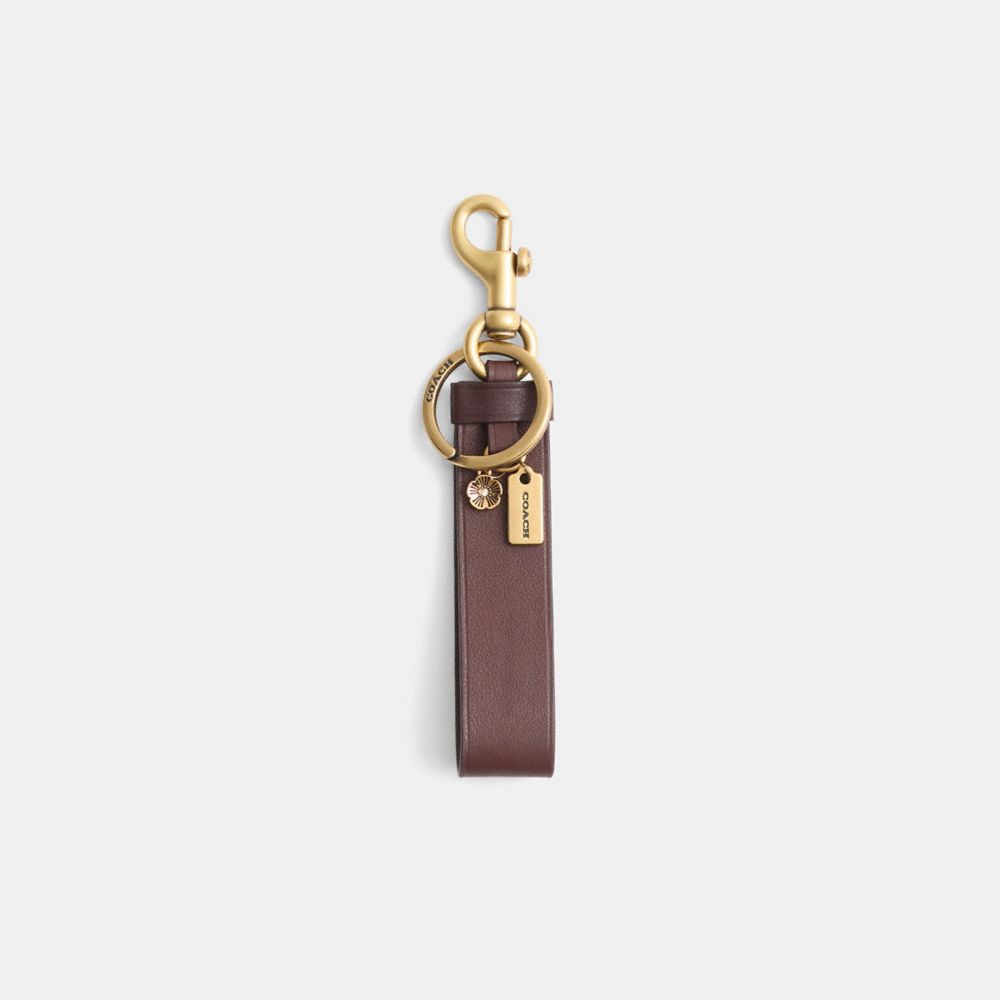 COACH®,Remade Key Chain With Charm,Engraving,Logo,Casual,,Front View