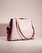COACH®,UPCRAFTED WILLOW SHOULDER BAG IN COLORBLOCK,Polished Pebble Leather,Medium,Pewter/Ice Purple Multi,Angle View