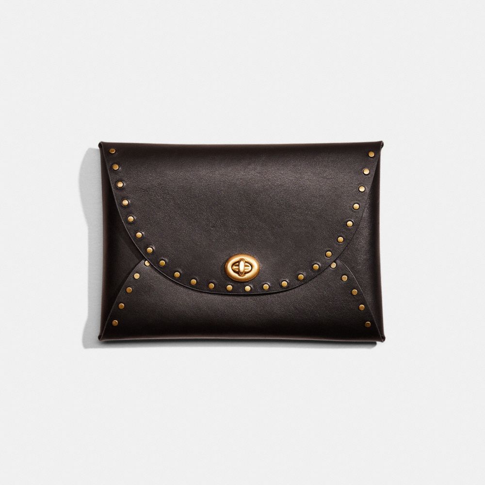 Remade Large Pouch With Rivets