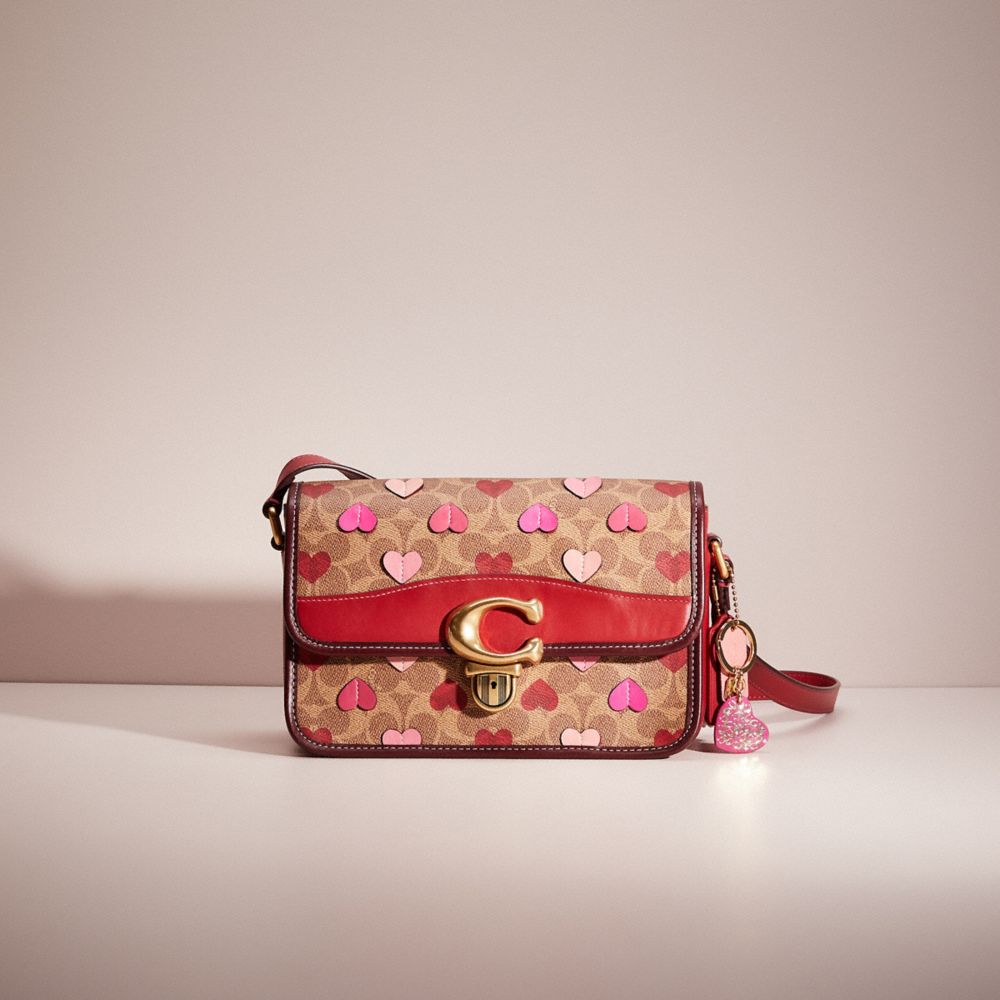 COACH®  Heart Crossbody In Signature Canvas With Heart Print