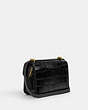 COACH®,MORGAN SQUARE CROSSBODY,Embossed Leather,Gold/Black,Angle View