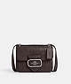COACH®,MORGAN SQUARE CROSSBODY,Embossed Leather,Silver/Amethyst,Front View