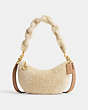 COACH®,MIRA SHOULDER BAG,Leather,Medium,Brass/Beige,Front View