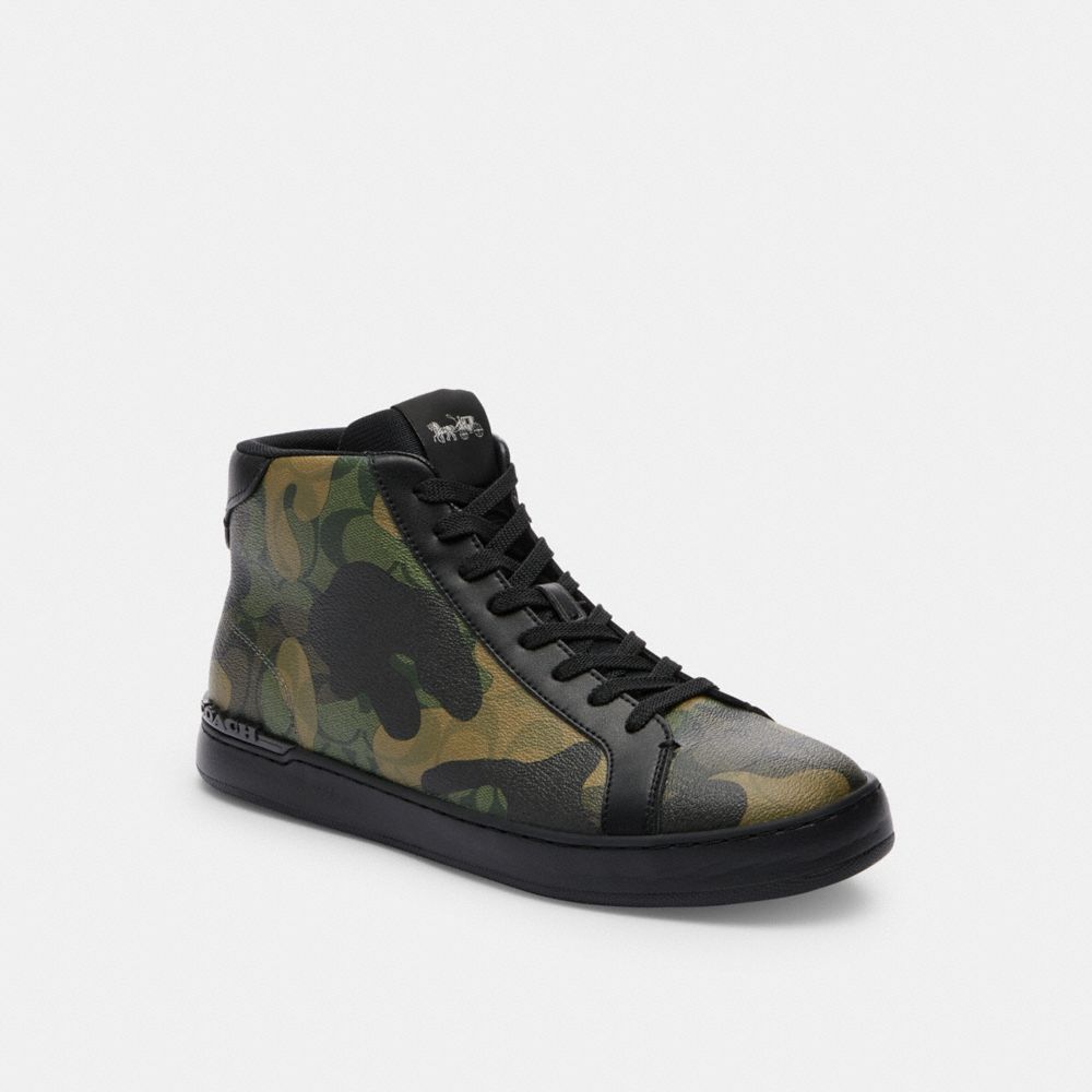 COACH®  Citysole High Top Sneaker In Signature Canvas