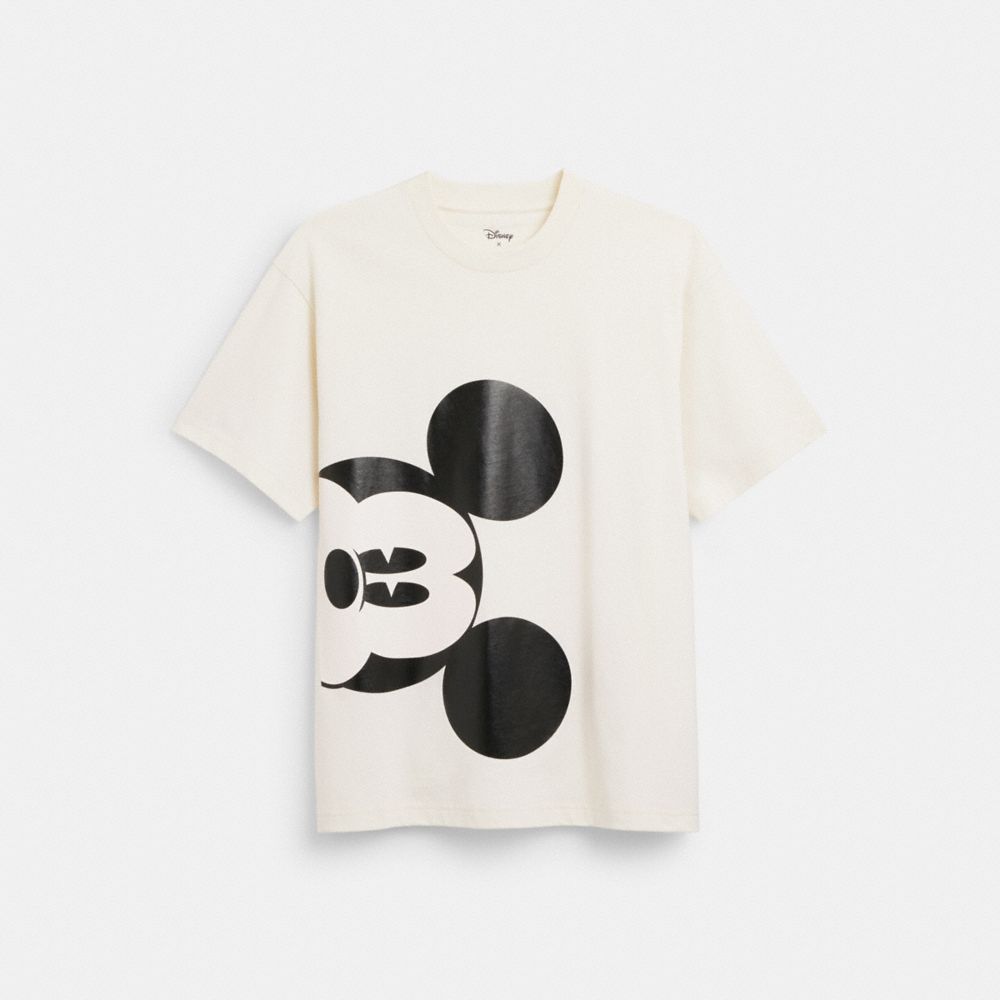 COACH®,DISNEY X COACH MICKEY MOUSE SKATER T-SHIRT,Cream,Front View