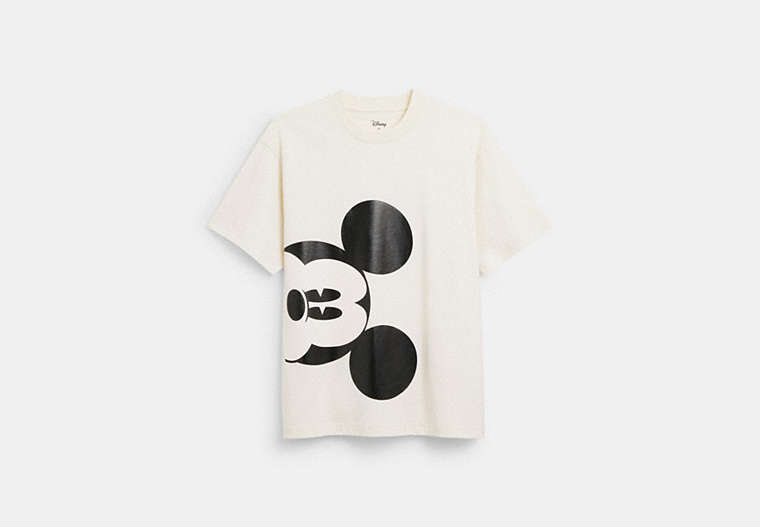COACH®,DISNEY X COACH MICKEY MOUSE SKATER T-SHIRT,Other,Cream,Front View image number 0