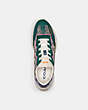 COACH®,CITYSOLE RUNNER IN SIGNATURE JACQUARD,Mixed Material,Dark Pine,Inside View,Top View