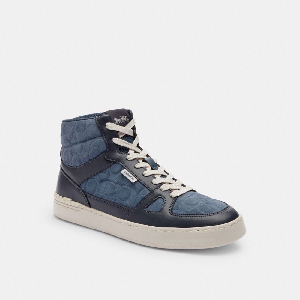 Coach high top sneakers on sale black