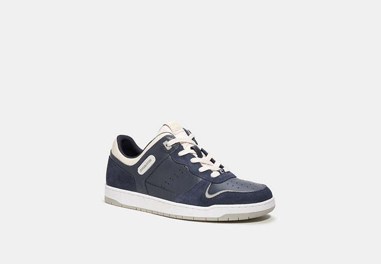 COACH®,C201 SNEAKER,Midnight Navy,Front View image number 0