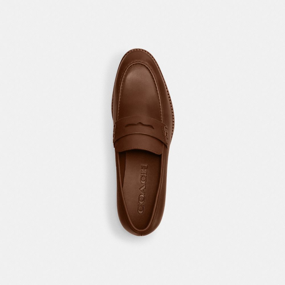 COACH®,Declan Loafer,Leather,Loafer,Penny Loafer,Work,,Inside View,Top View