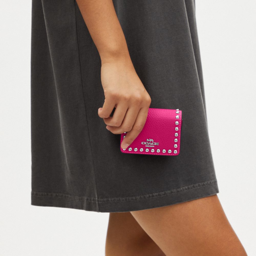 COACH® | Mini Wallet On A Chain With Rivets