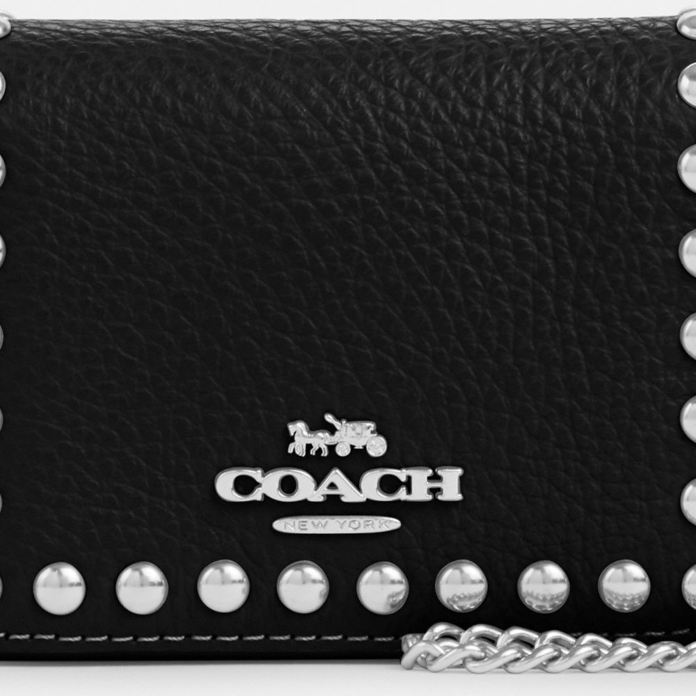 COACH Mini Wallet On A Chain With Rivets – Lussonet