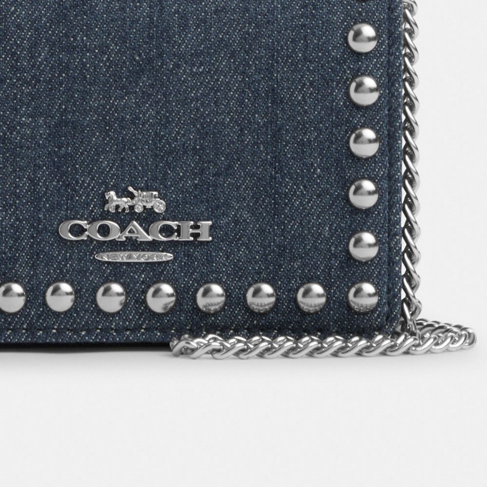 COACH® | Mini Wallet On A Chain With Rivets