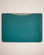 COACH®,RESTORED LAPTOP SLEEVE,Refined Calf Leather,Spruce,Front View